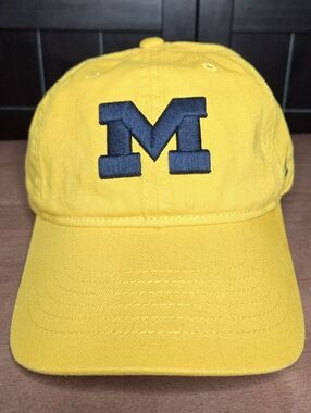 Michigan Wolverines NCAA Zephyr Brand Yellow Adjustable Strapback Hat Z-Hats
